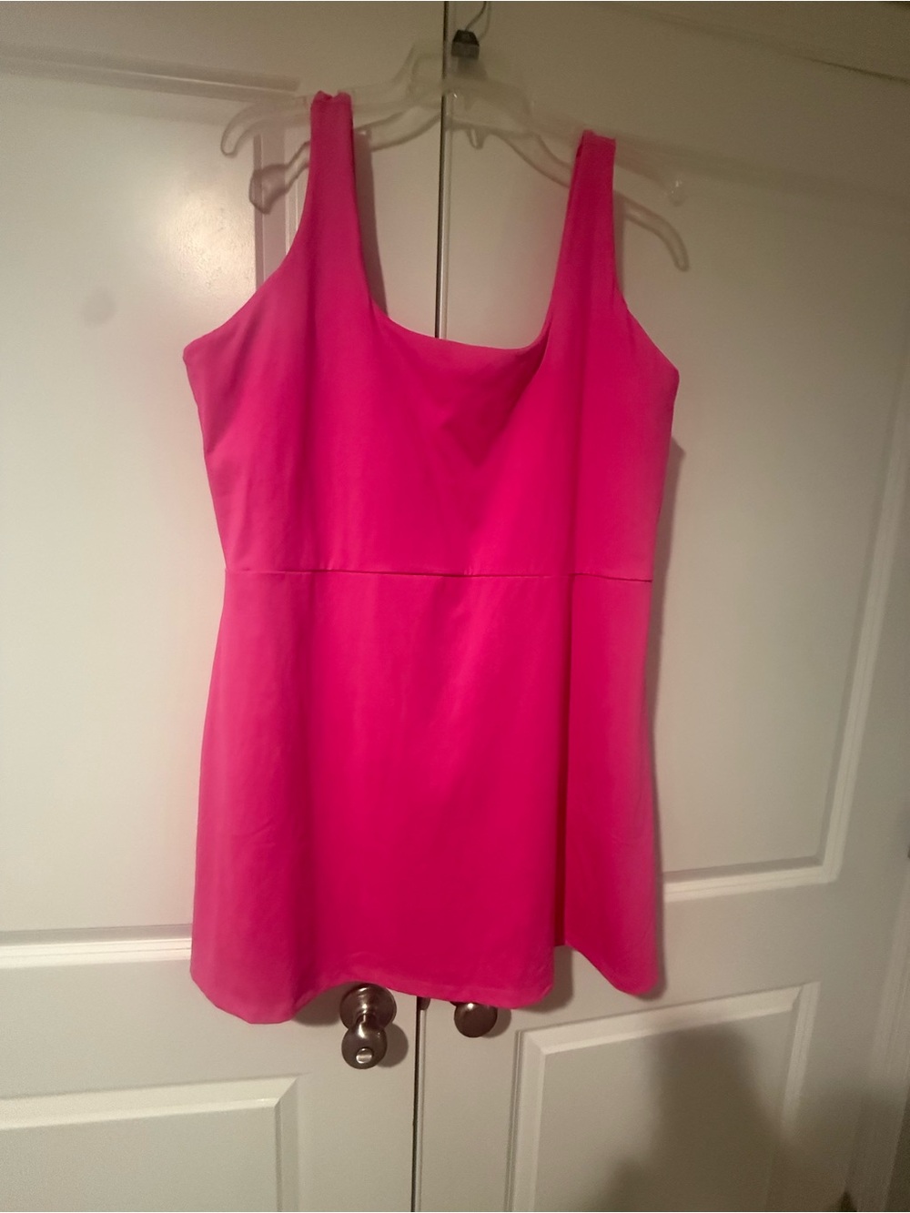 GAP Hot Pink Square-Neck Tank Dress
